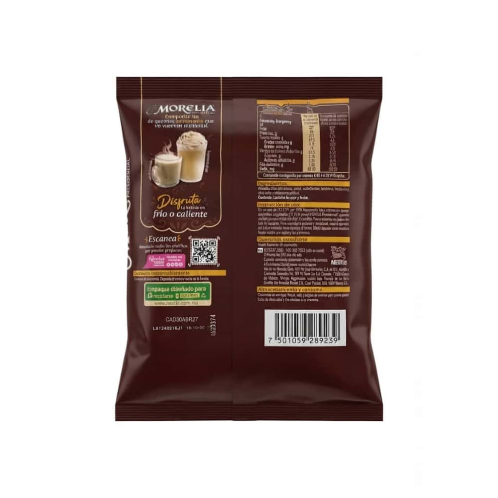 Alimento en polvo para preparar bebidas sabor chocolate Morelia Presidencial (155 g / 5.46 oz) - Miniatura 2