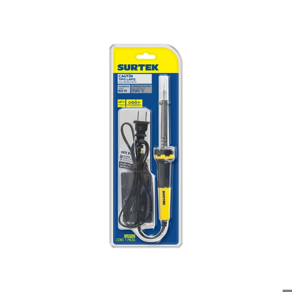Cautín tipo lápiz de 60 W Surtek 112552 - Miniatura 2