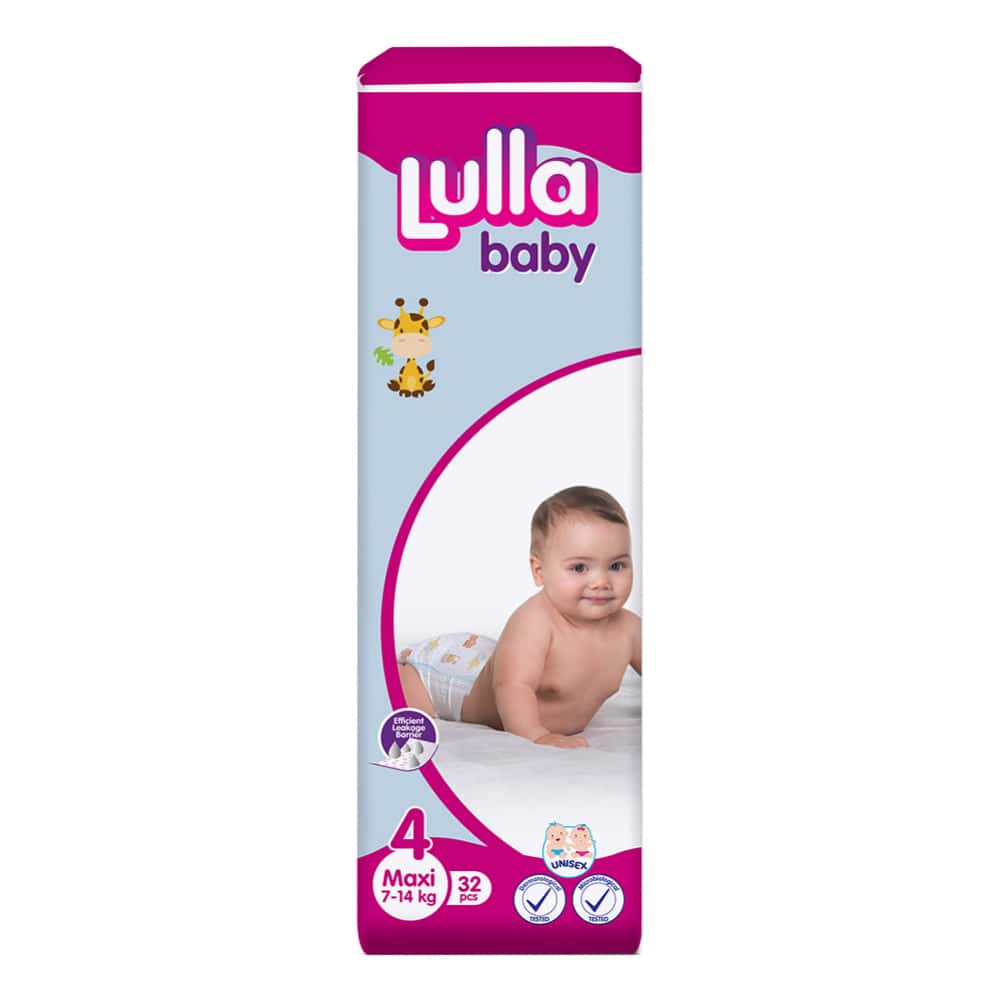 Pañales desechables - culeros - para bebé etapa 4 Lulla Baby Maxi (5 x 32 U) - Miniatura 4