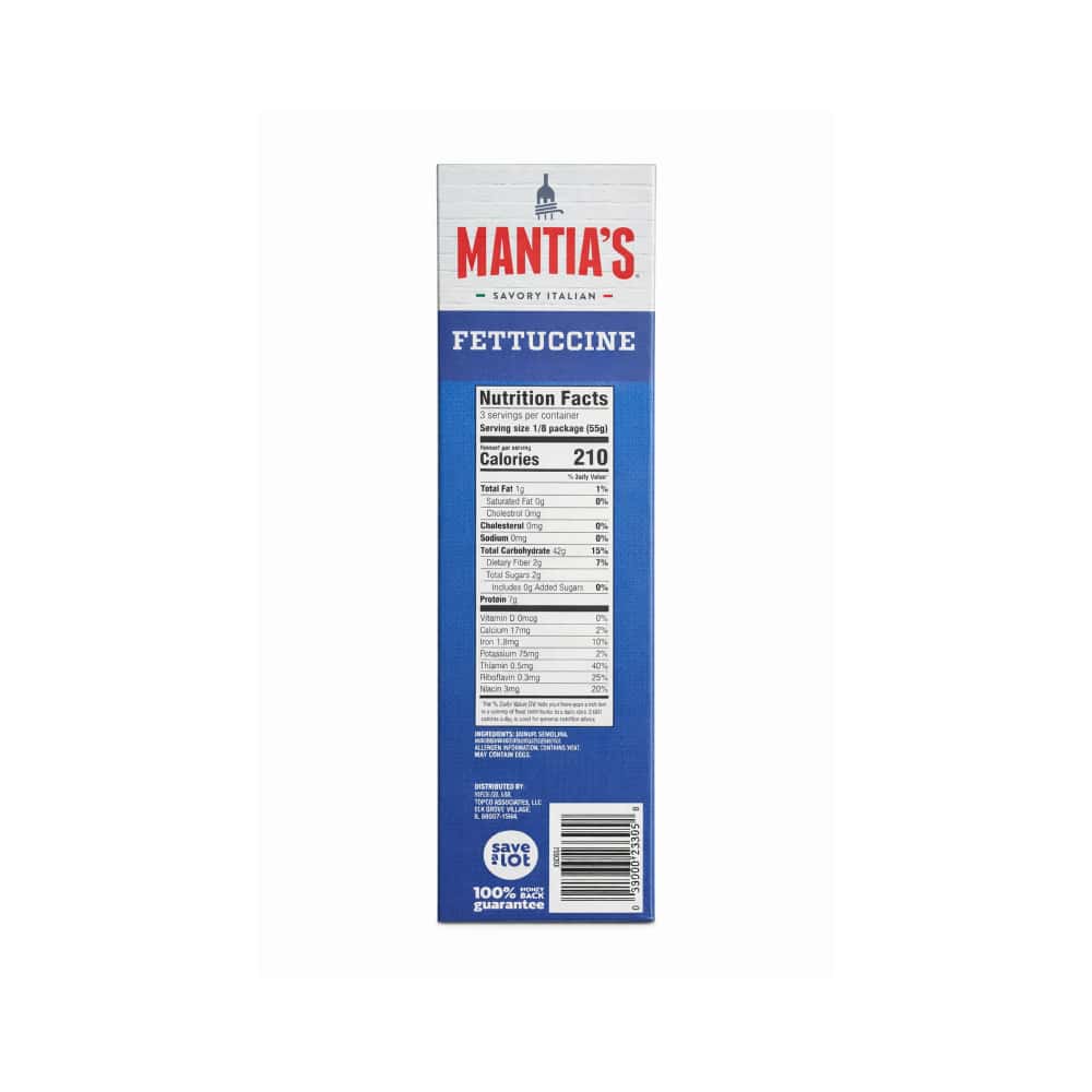 Pasta fettuccine Mantia's (454 g / 1 lb) - Miniatura 3