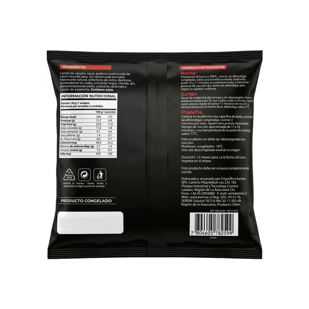 Albóndigas de res Karmac (300 g / 10.58 oz) - Miniatura 2