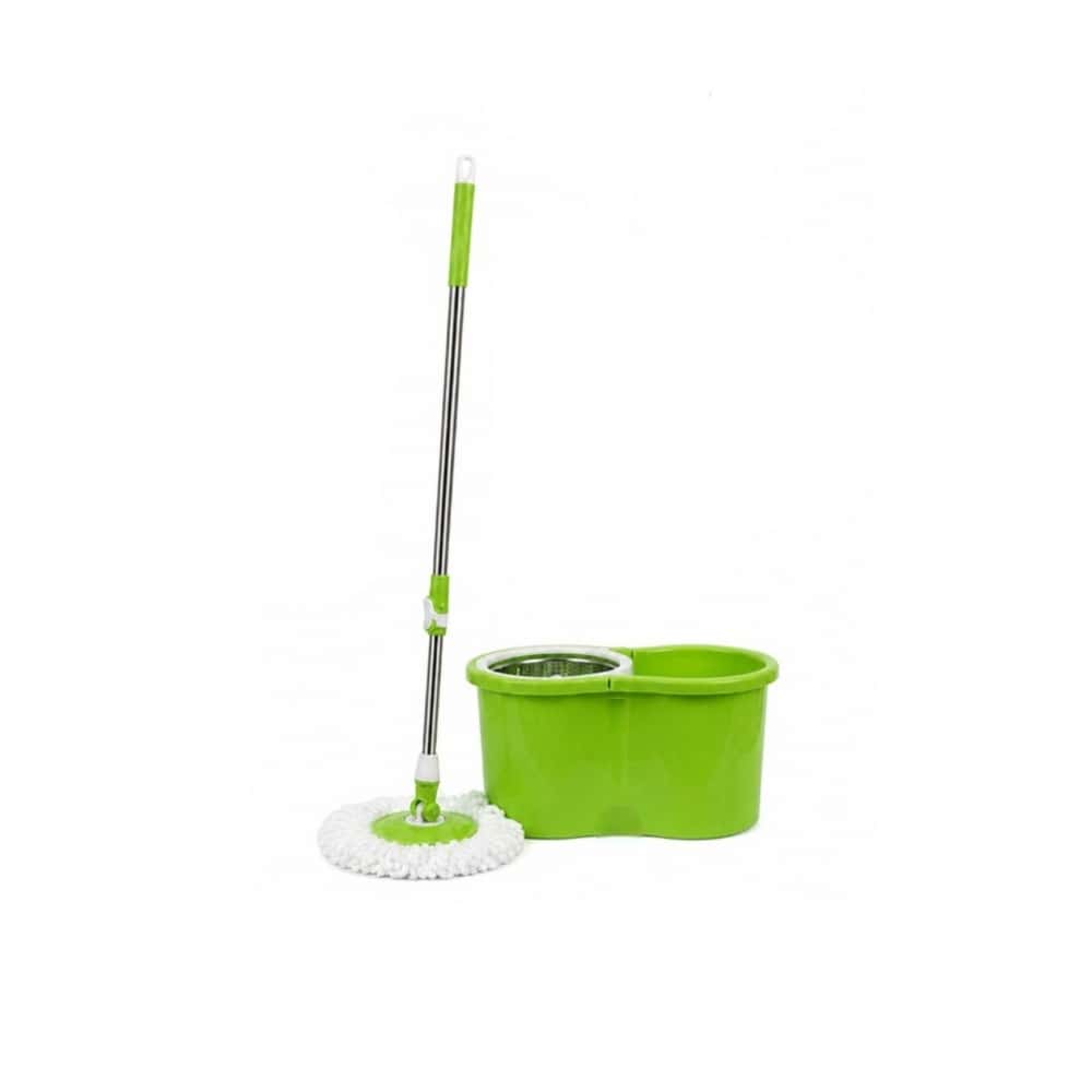 Fregona giratoria con mopa de repuesto color verde XL Soluciones - Miniatura 1