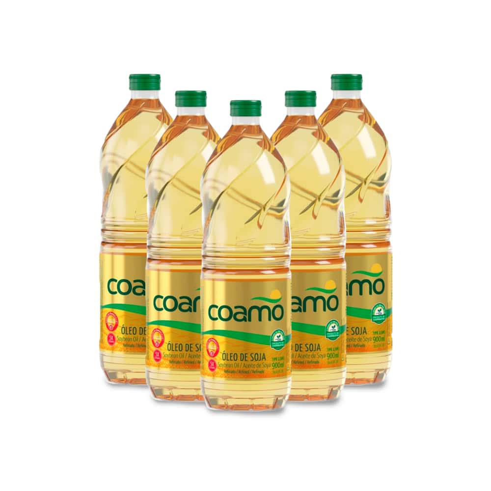 Aceite de soja refinado Coamo (5 x 900 ml) - Miniatura 1