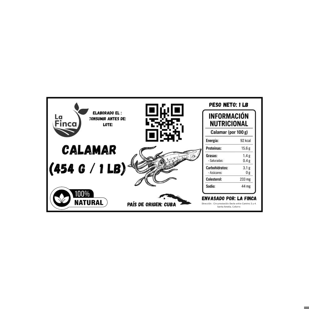 Calamar La Finca (454 g / 1 lb) - Miniatura 3