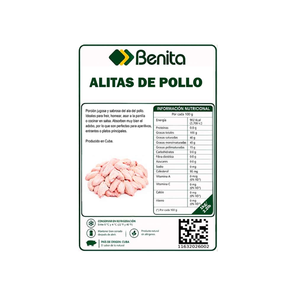 Alitas de pollo Benita (1 kg / 2.2 lb) - Miniatura 3