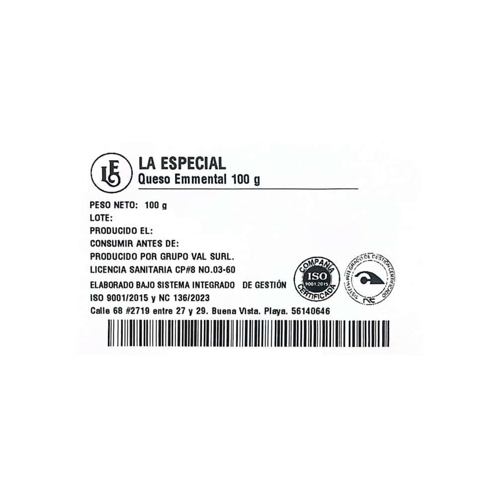 Queso Emmental lasqueado La Especial (100 g / 3.5 oz) - Miniatura 2