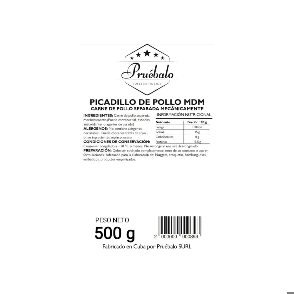 Carne de pollo separada mecánicamente Pruébalo (500 g / 1.1 lb) - Miniatura 2