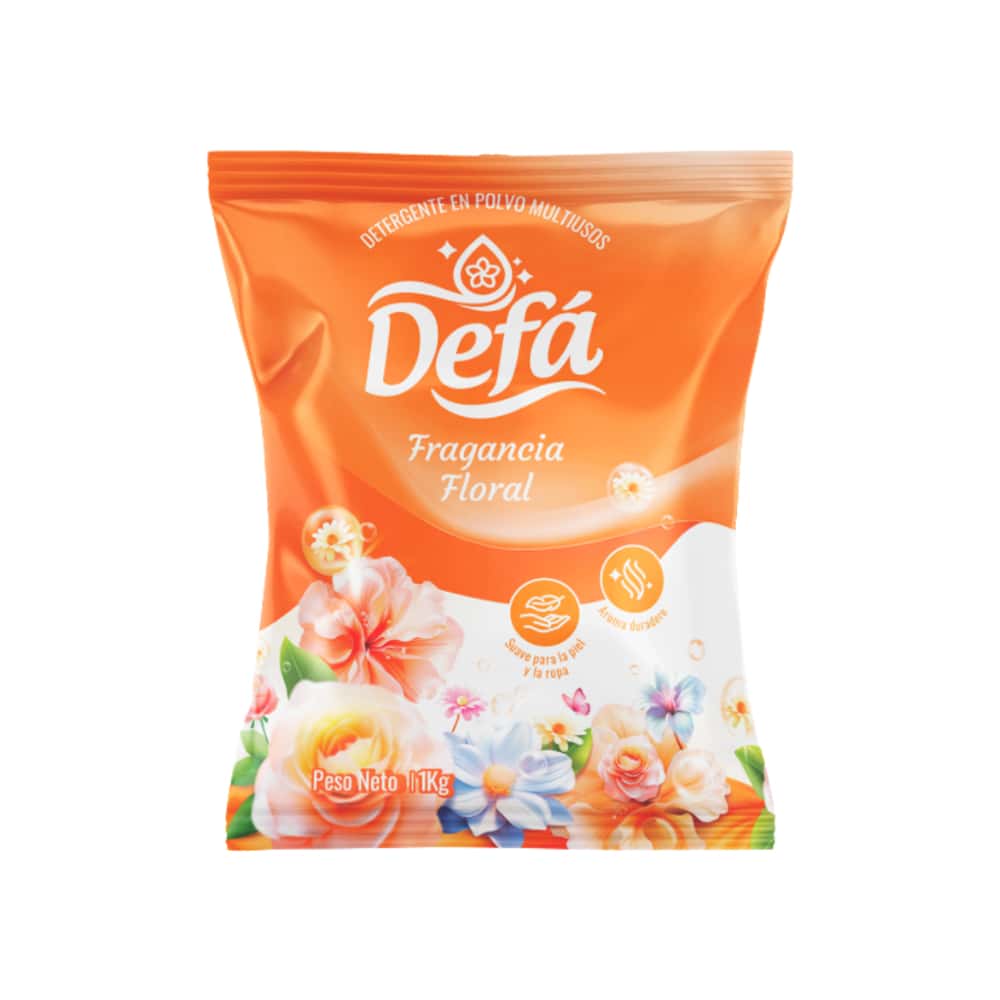 Detergente en polvo multiusos fragancia floral Defá (1 kg / 2.2 lb) - Miniatura 1