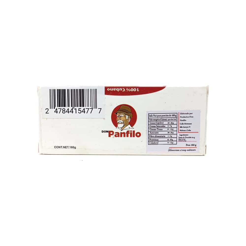 Turrón de chocolate y maní Don Pánfilo (160 g / 5.6 oz) - Miniatura 4