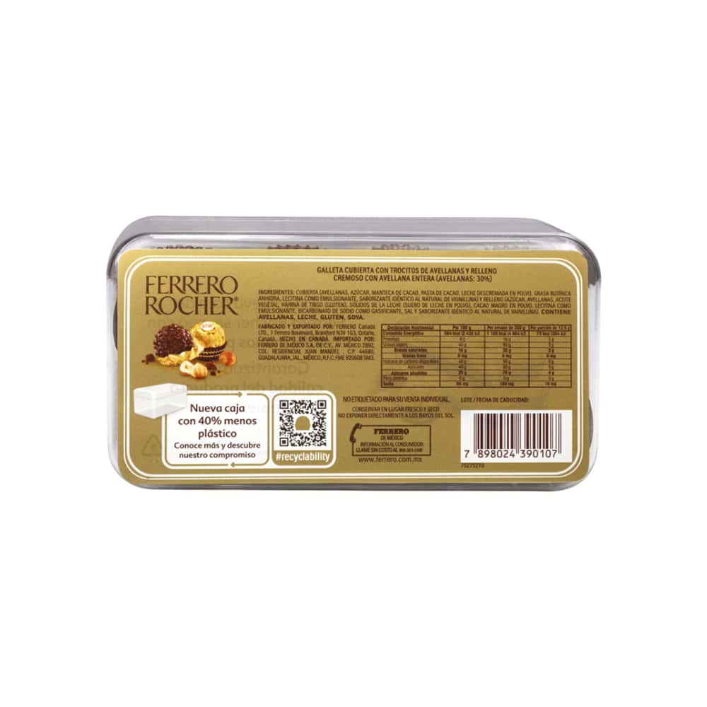 Chocolate con leche y avellanas Ferrero Rocher (200 g / 7.0 oz) - Miniatura 2