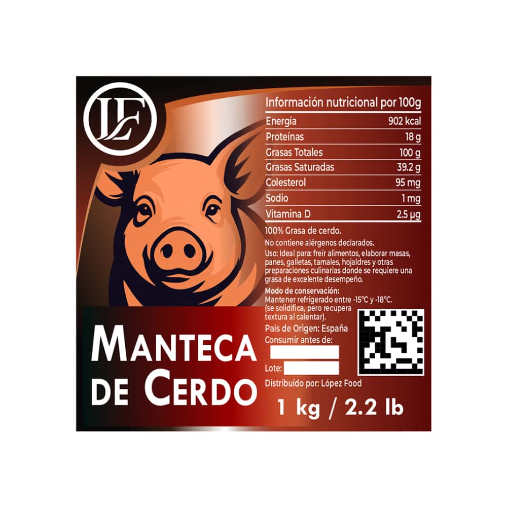 Manteca de cerdo LF (1 kg / 2.2 lb) - Miniatura 2