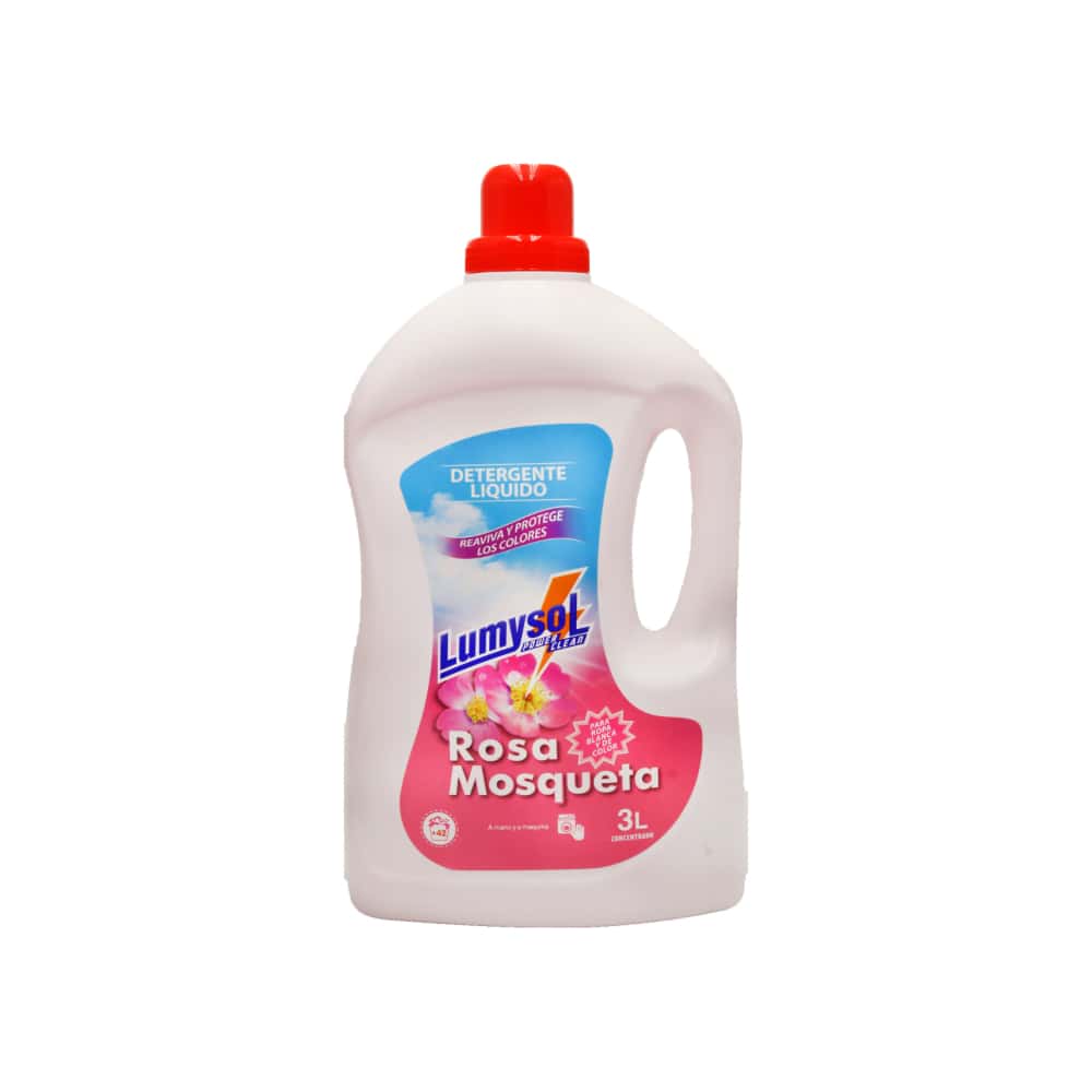 Detergente líquido para ropa blanca y de color rosa mosqueta Lumysol (3 L) - Miniatura 1