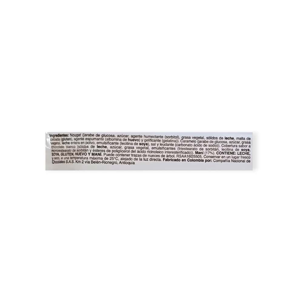 Nougat con caramelo y maní recubierto con sabor a chocolate blanco Jumbo Flow (48 g / 1.69 oz) - Miniatura 3