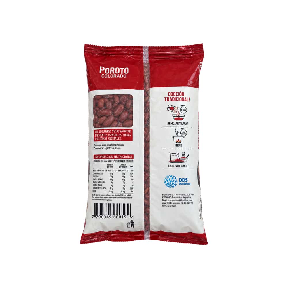 Frijol colorado Desdelsur (500 g / 1.10 lb) - Miniatura 2