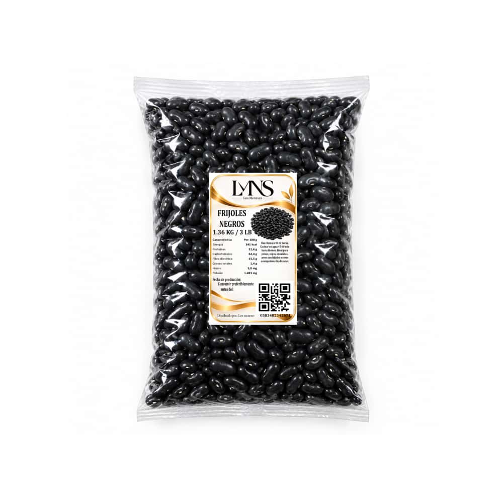 Frijoles negros Los Meneses (1.36 kg / 3 lb) - Miniatura 1