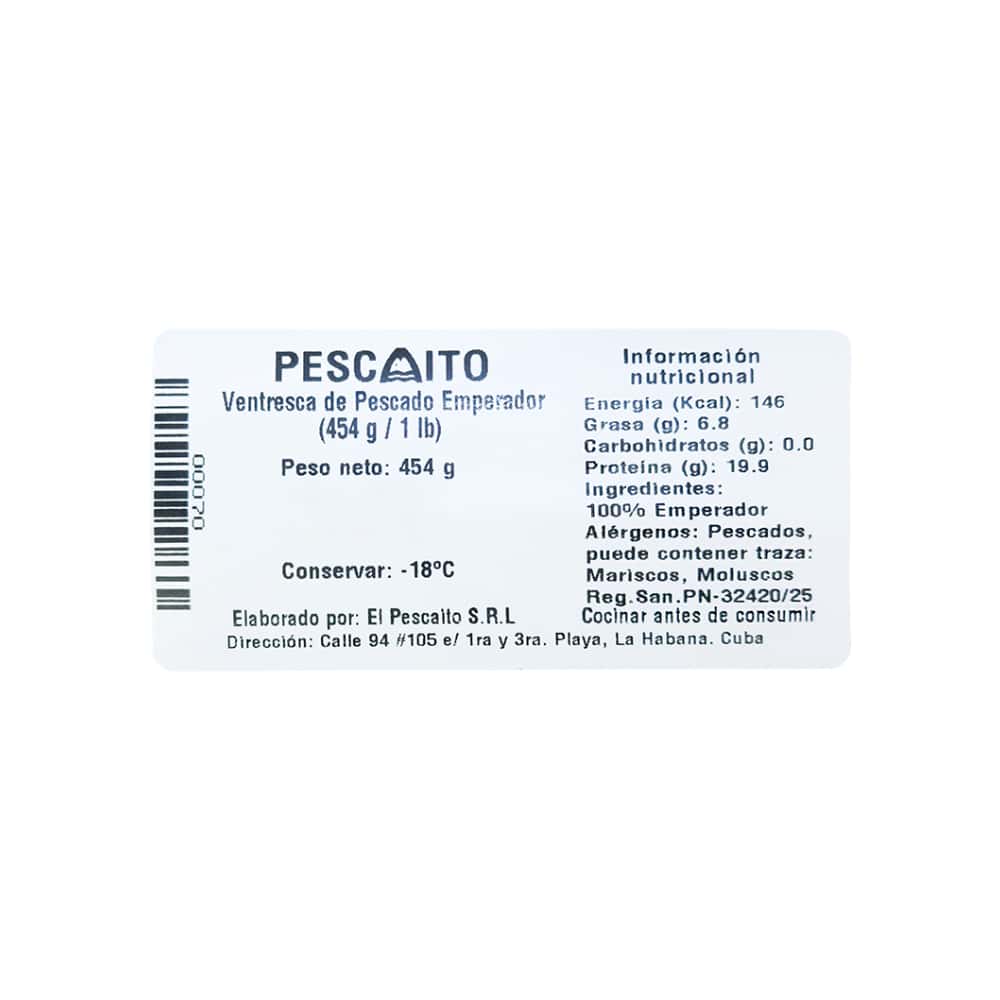 Ventresca de pescado emperador Pescaito (454 g / 1 lb) - Miniatura 4