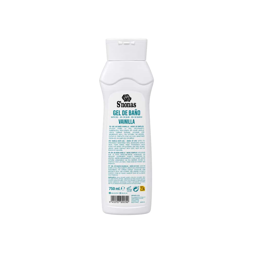 Gel de baño Vainilla S'nonas (750 ml) - Miniatura 2