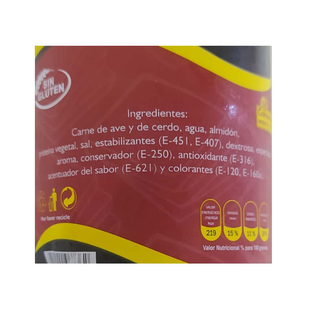 Mortadella criolla Bravo (800 g / 1.76 lb) - Miniatura 2