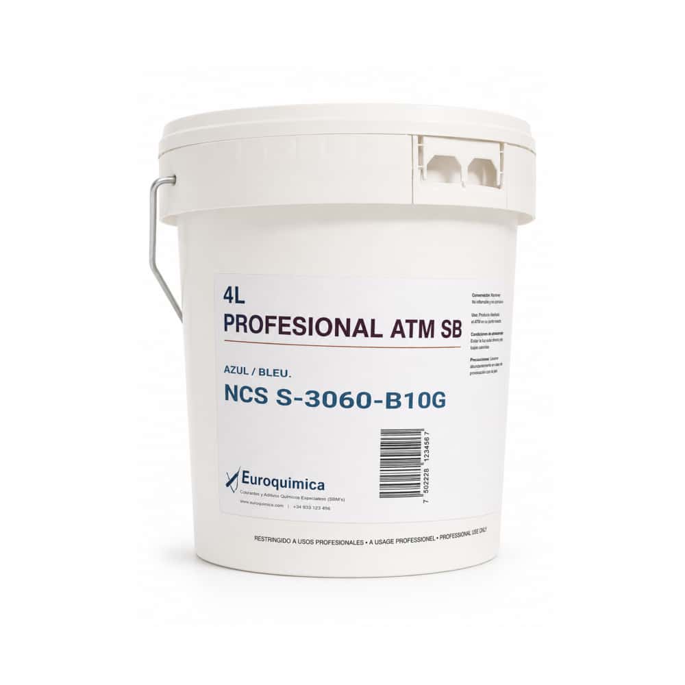 Pintura profesional color azul Euroquímica (4 L) - Miniatura 2