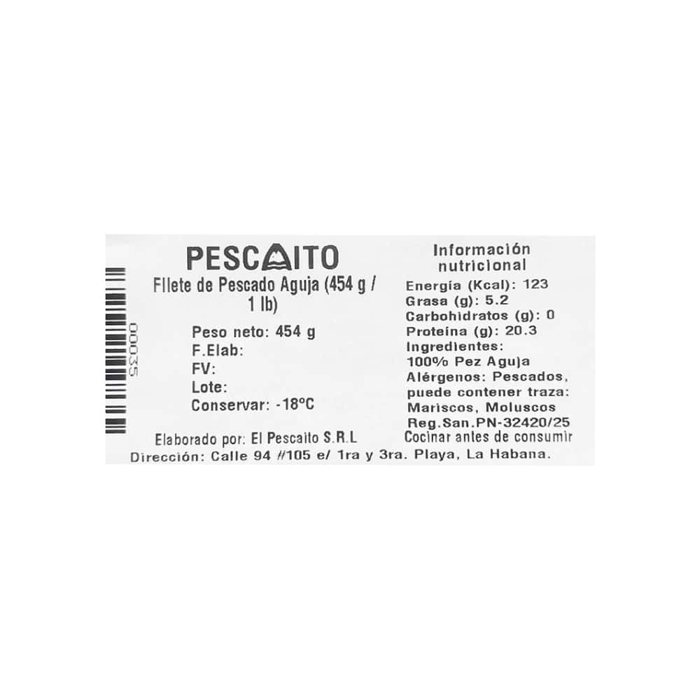 Filete de pescado aguja Pescaito (454 g / 1 lb) - Miniatura 4