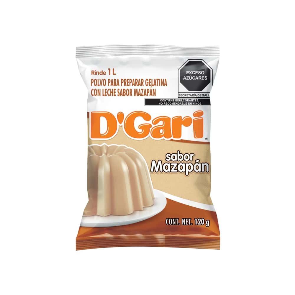 Polvo para preparar gelatina con leche sabor Mazapán D'Gari (120 g / 4.23 oz) - Miniatura 3