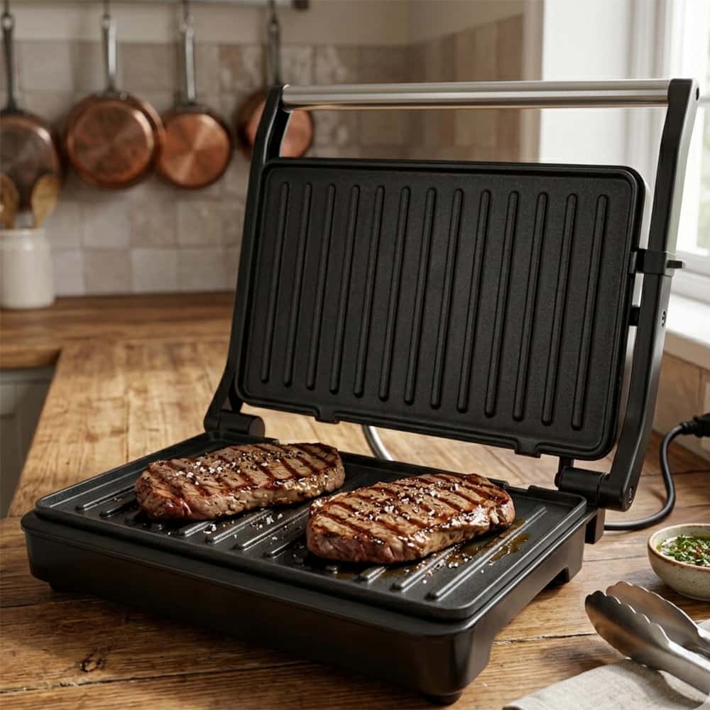 Olla reina a presión eléctrica de 5 L Tato VRC-50 + Parrilla asador antiadherente de color negro TATO H803 - Miniatura 2