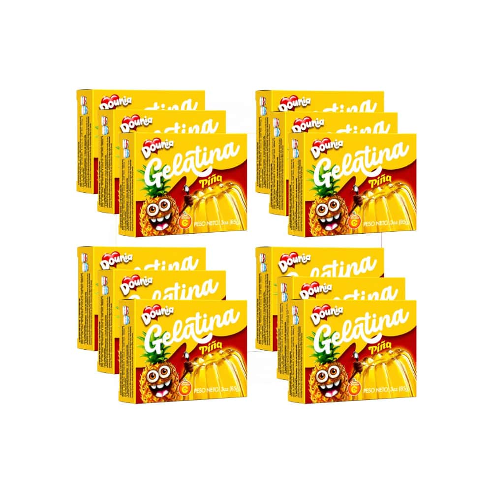 Gelatina con sabor piña Dounia (12 x 85 g / 3 oz) - Miniatura 1
