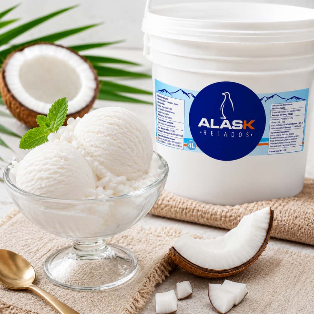 Helado de coco natural Alask (4 L) - Miniatura 3