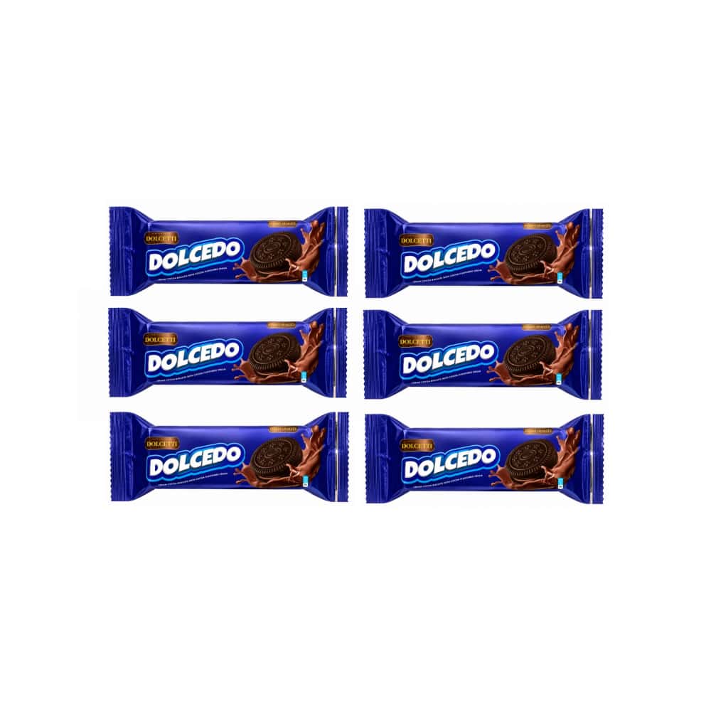 Galleta crujiente de cacao con crema de chocolate Dolcero Dolcetti (6 x 56 g / 1.97 oz) - Miniatura 1