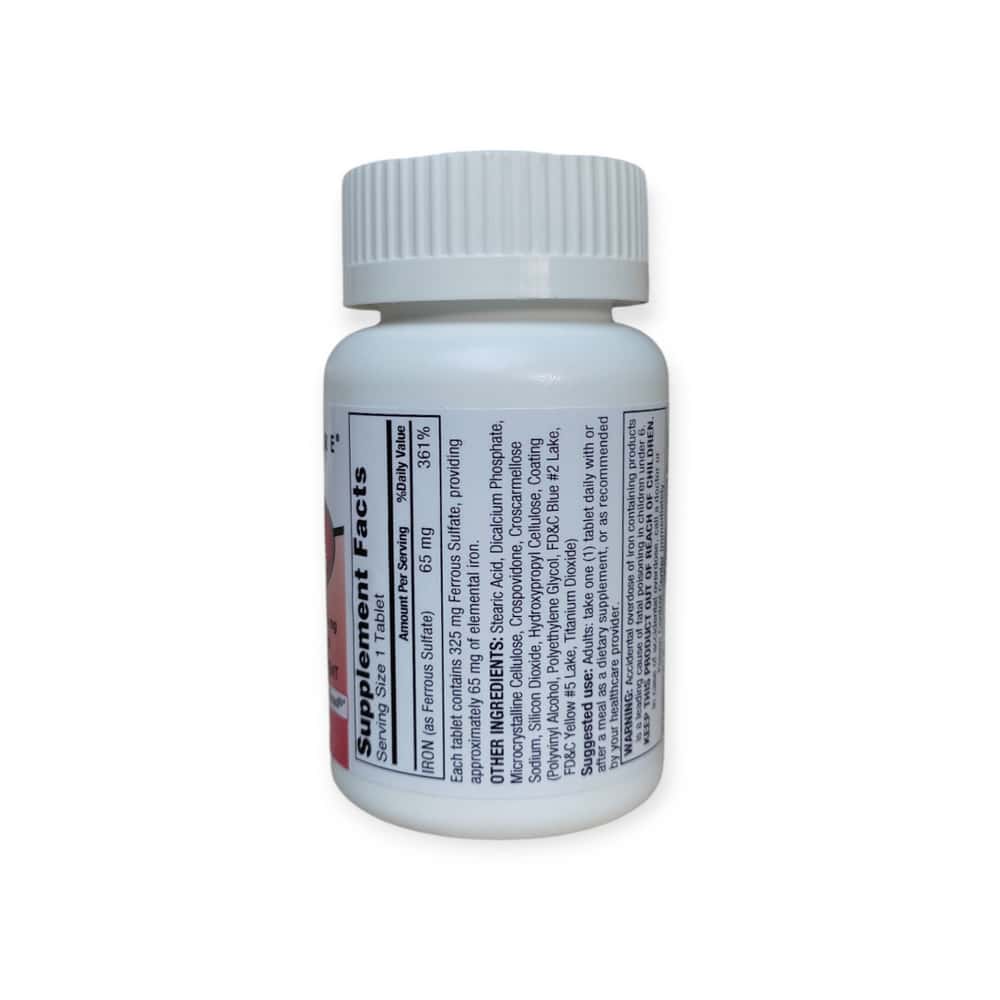 Sulfato ferroso de hierro 325 mg Gericare (100 tabletas) - Miniatura 3