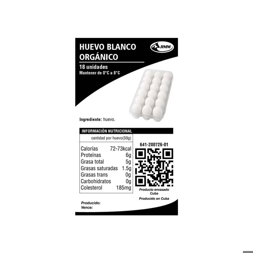 Huevos blancos orgánicos Jimm (18 U) - Miniatura 3