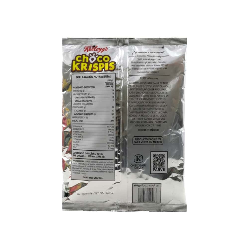 Cereal de granos de arroz inflados con sabor a chocolate Choco Krispis Kellogg’s (135 g / 4.76 oz) - Miniatura 5