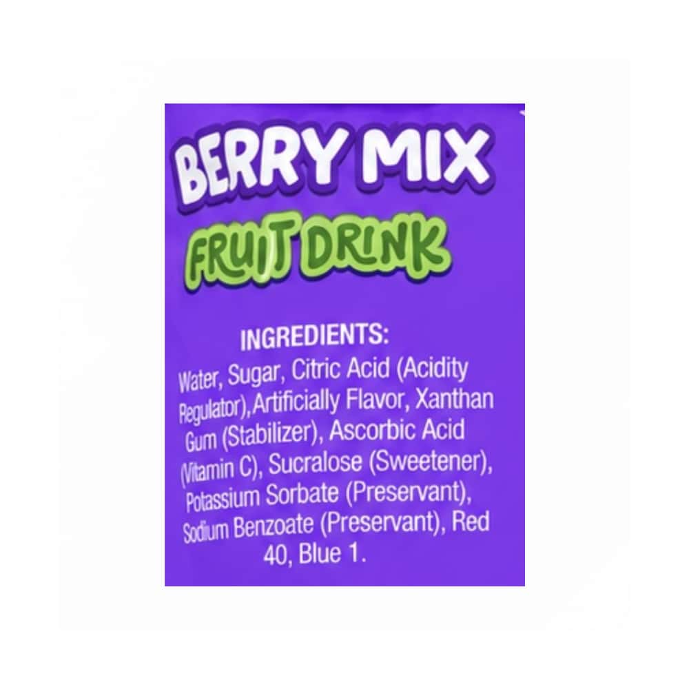 Bebida de frutas sabor a mezcla de bayas artificial Gayeyitas (180 ml / 6.1 fl oz) - Miniatura 3
