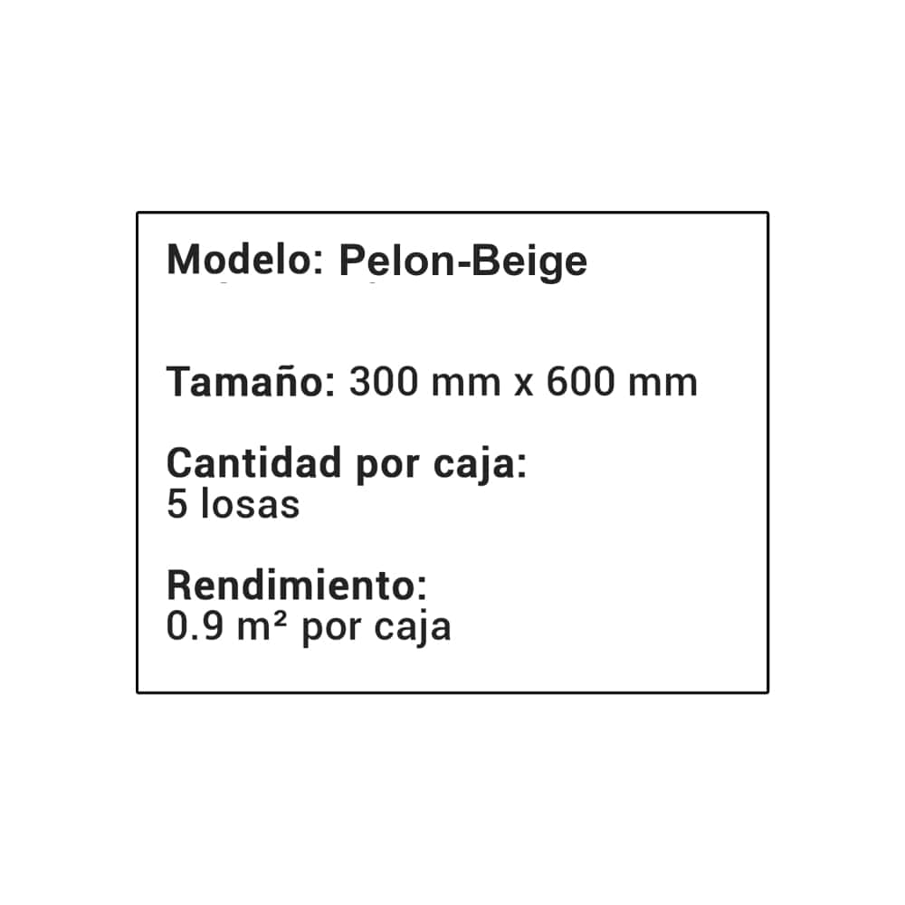 Caja de losas de cerámica mate pelon-beige 300 mm x 600 mm Zeric (5 U) - Miniatura 5