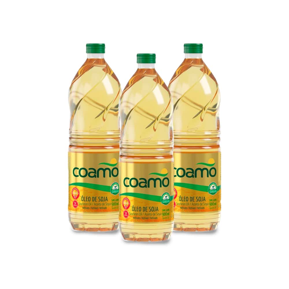 Aceite de soja refinado Coamo (3 x 900 ml) - Miniatura 1