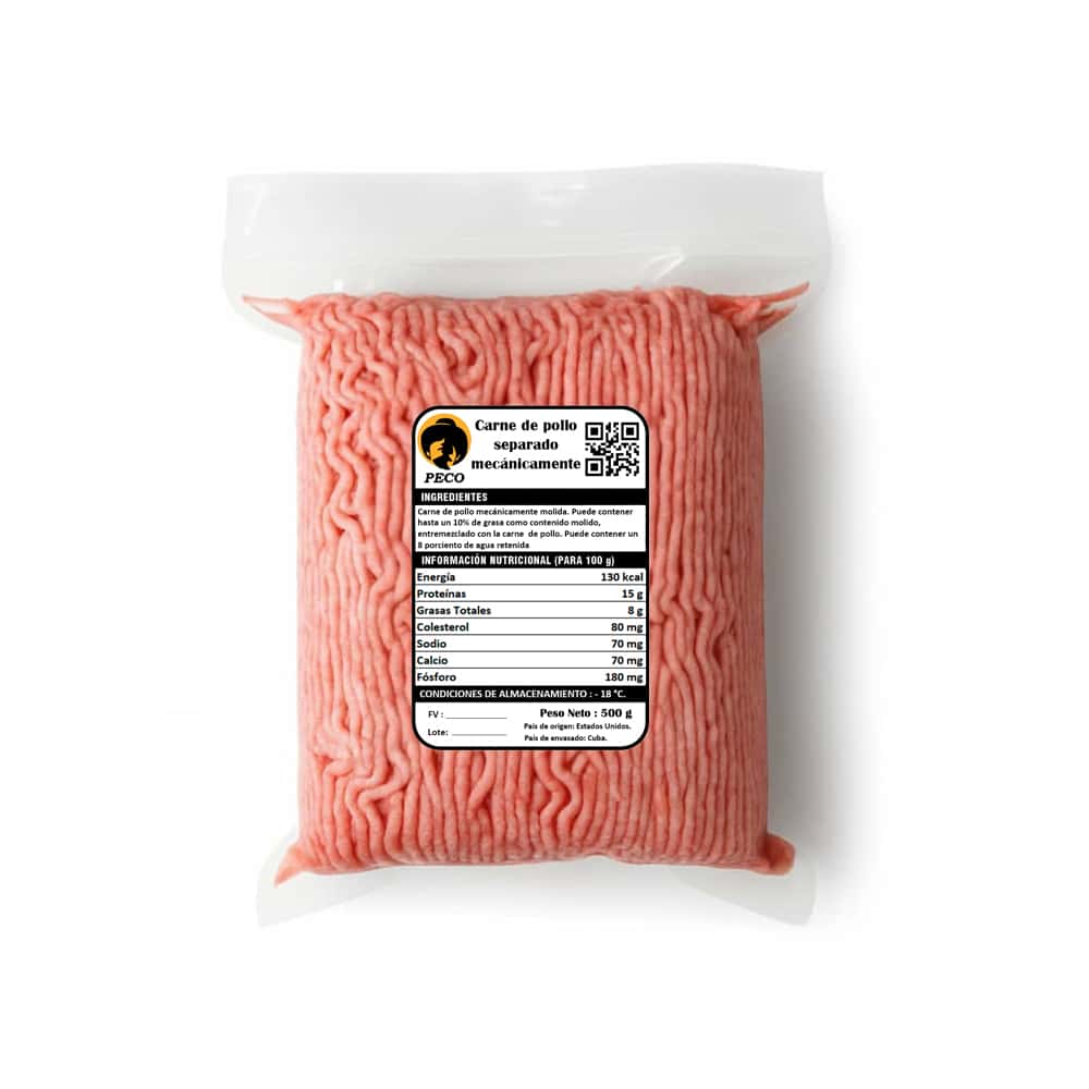 Carne de pollo separado mecánicamente Peco (500 g / 1.1 lb) - Miniatura 1