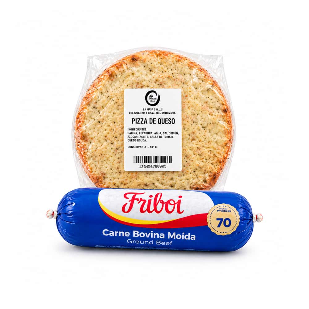 Combo 1 pizza de queso La Masa (20 cm) + 1 picadillos de res Friboi (500 g / 1.10 lb) - Miniatura 2