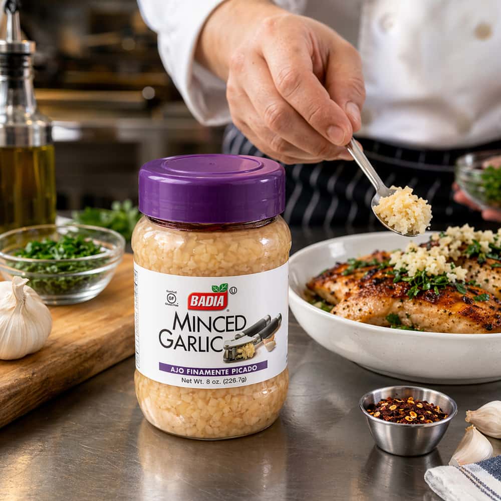 Ajo finamente picado Badia (226.7 g / 8 oz) - Miniatura 4