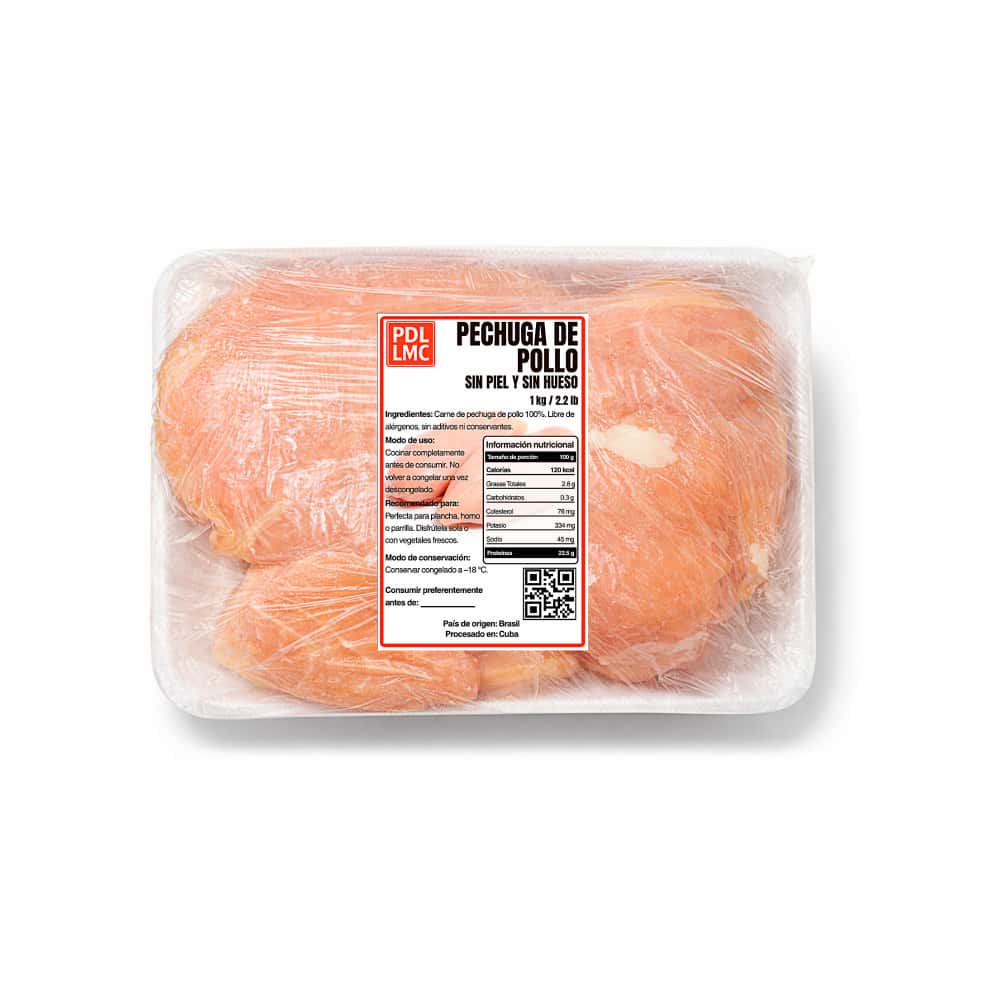 Pechuga de pollo sin piel y sin hueso PDL LMC (1 kg / 2.2 lb) - Miniatura 2