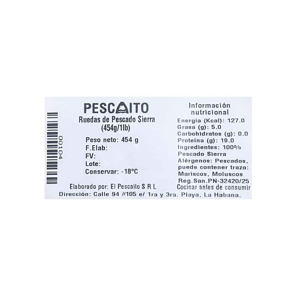 Rueda de pescado sierra Pescaito (454 g / 1 lb) - Miniatura 4