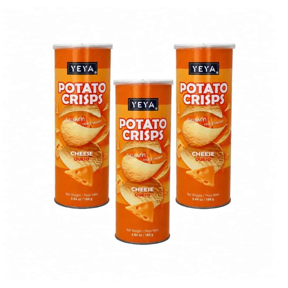 Papas fritas crujientes sabor queso YEYA (3 X 160 g / 5.64 oz) - Miniatura 1