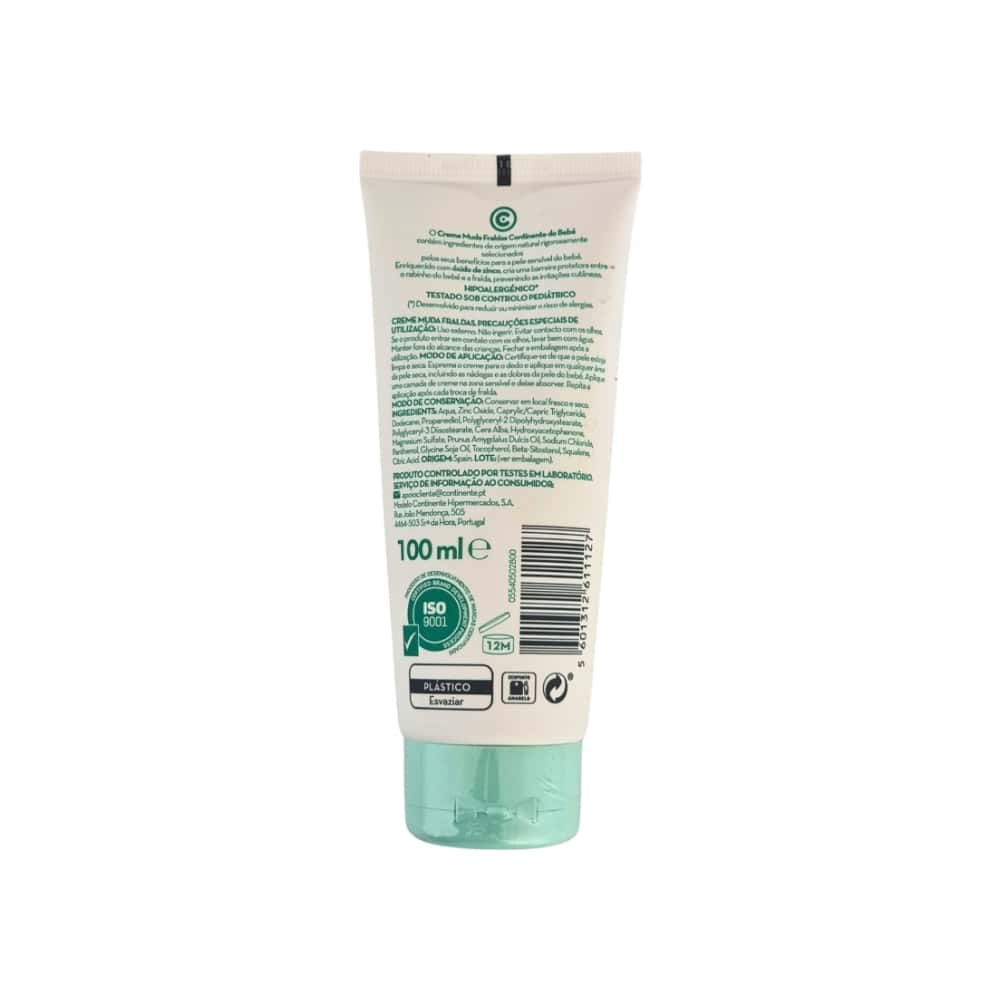 Crema para la dermatitis del pañal Continente do Bebé (100 ml / 3.38 fl oz) - Miniatura 2