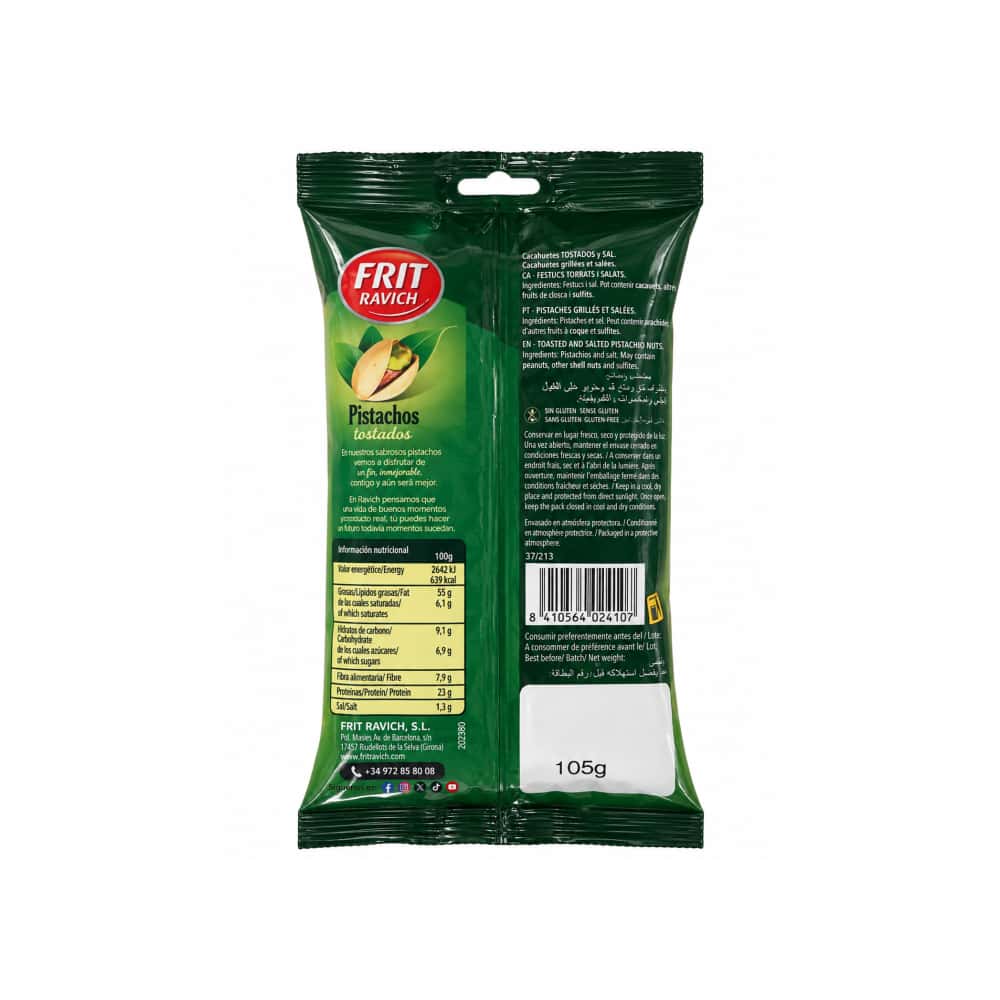 Pistachos tostados y salados Frit Ravich (105 g / 3.7 oz) - Miniatura 3