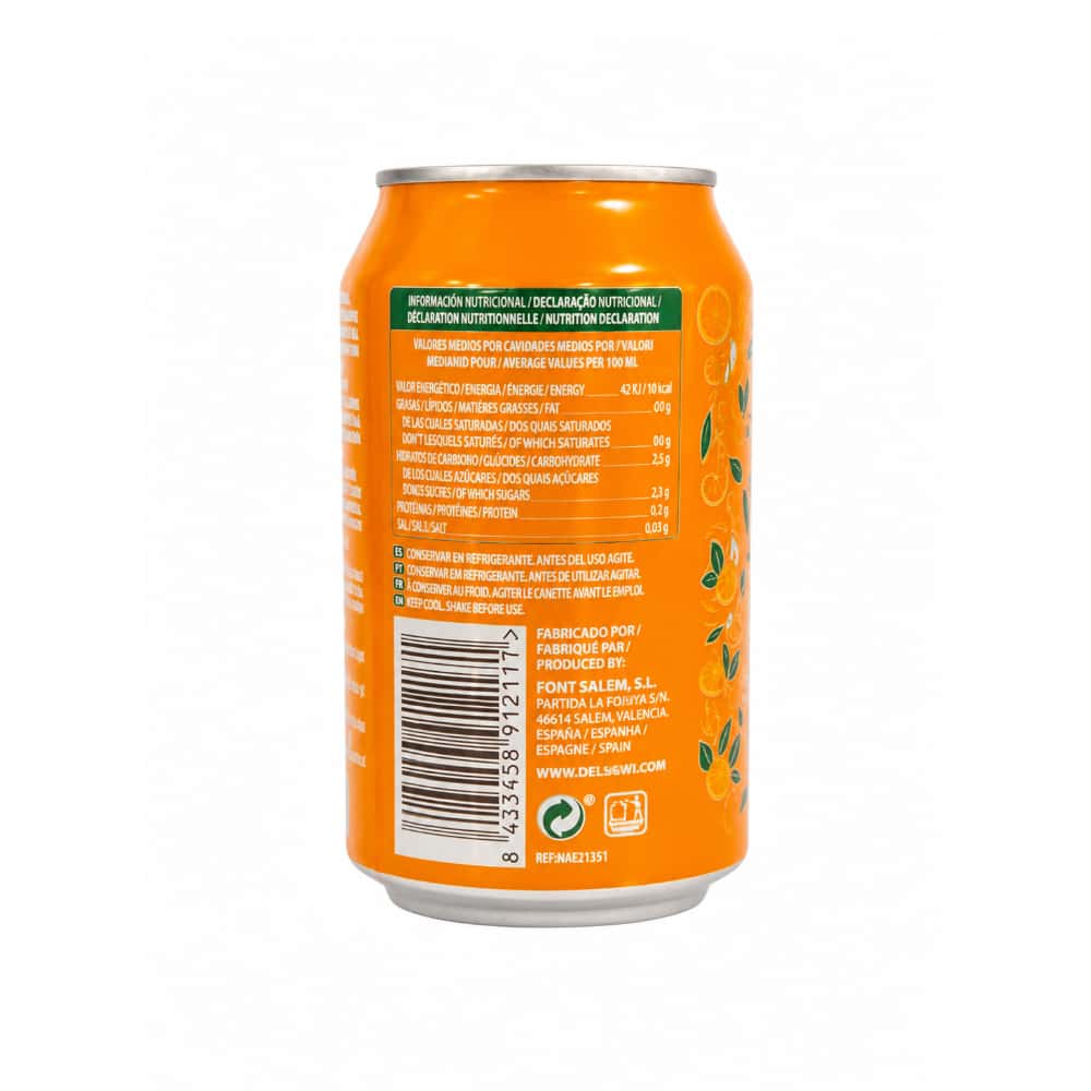 Bebida refrescante sabor naranja Del Sol (330 ml) - Miniatura 3