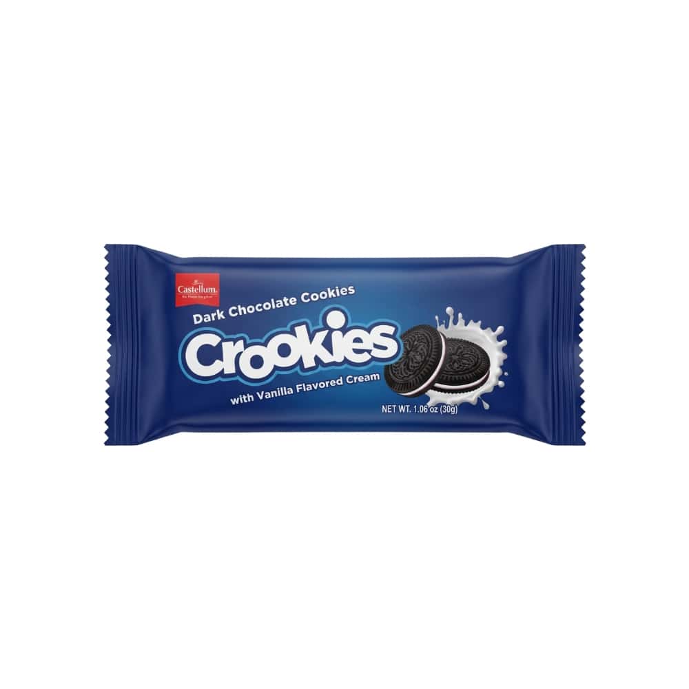 Galletas -sandwich- de chocolate negro con crema sabor vainilla Castellum (30 g / 1.06 oz) - Miniatura 5