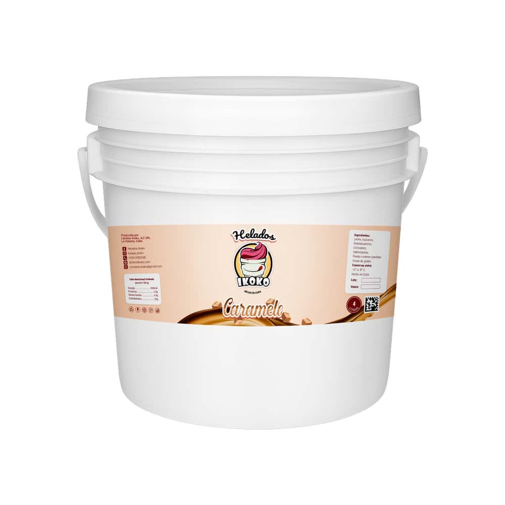 Helado sabor caramelo IKOKO (4 L) - Miniatura 1
