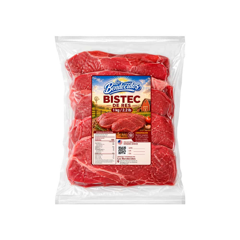 Bistec de res Los Bendecidos (1 kg / 2.2 lb) - Miniatura 1