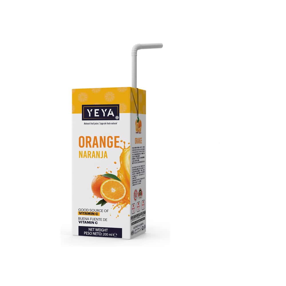Bebida saborizada sabor naranja YEYA (200 ml) - Miniatura 5