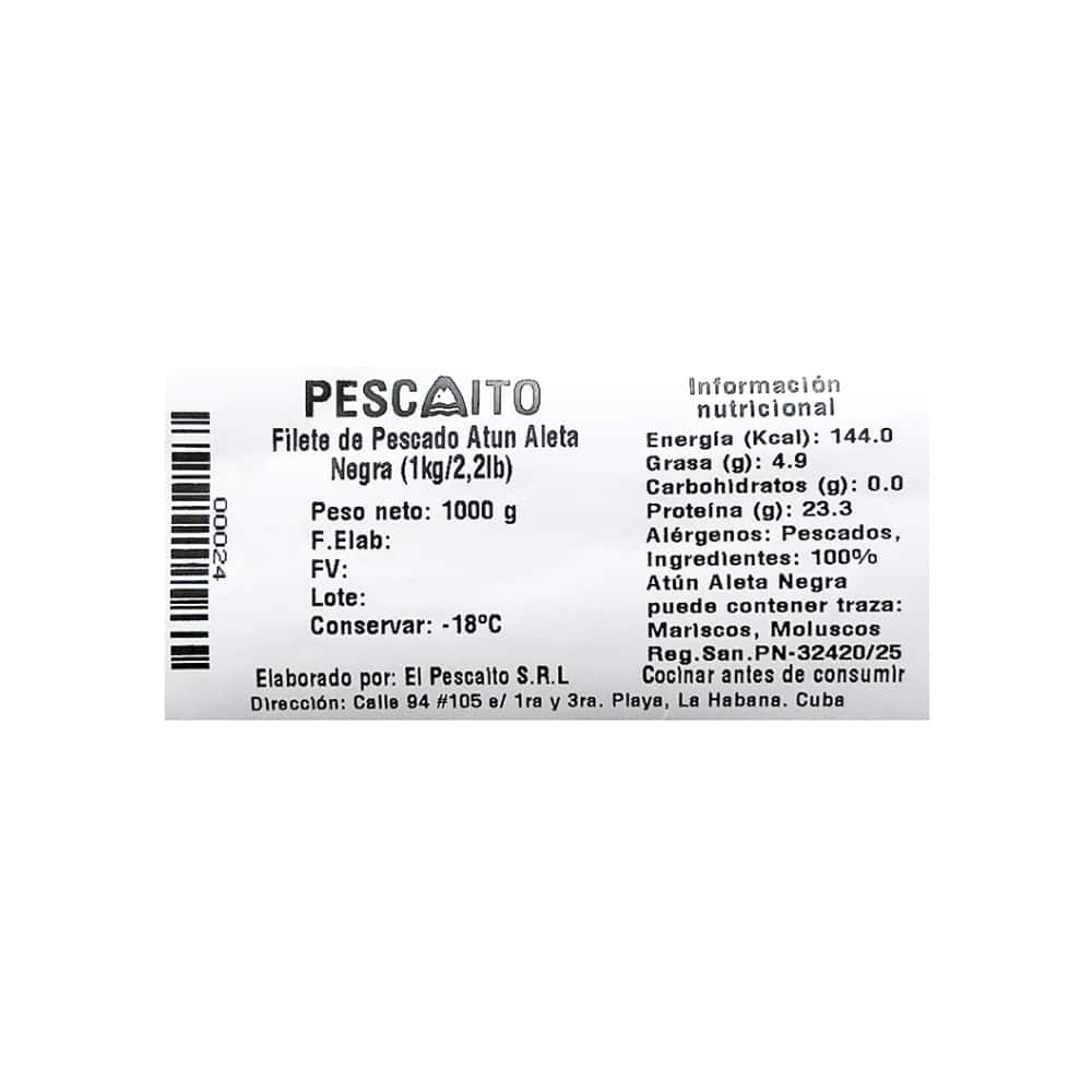 Filete de pescado Atún aleta negra Pescaito (1 kg / 2.2 lb) - Miniatura 4