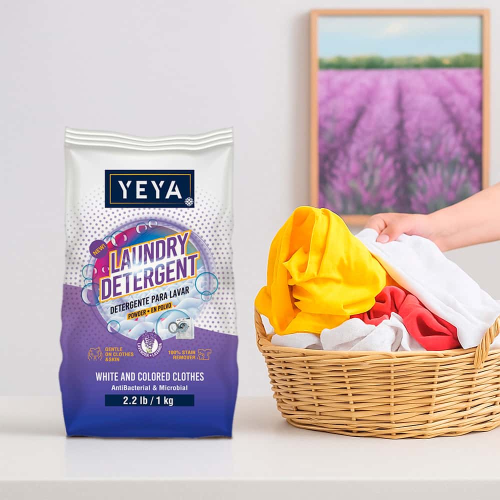 Detergente en polvo con aroma a lavanda YEYA (3 x 1 kg / 2.2 lb) - Miniatura 2